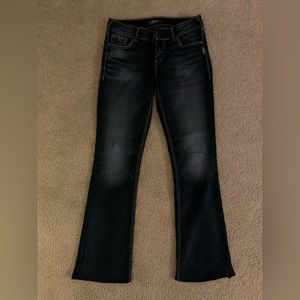 Silver Jeans, Elyse Bootcut, W28/L33, Dark blue wash